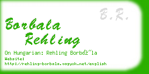 borbala rehling business card